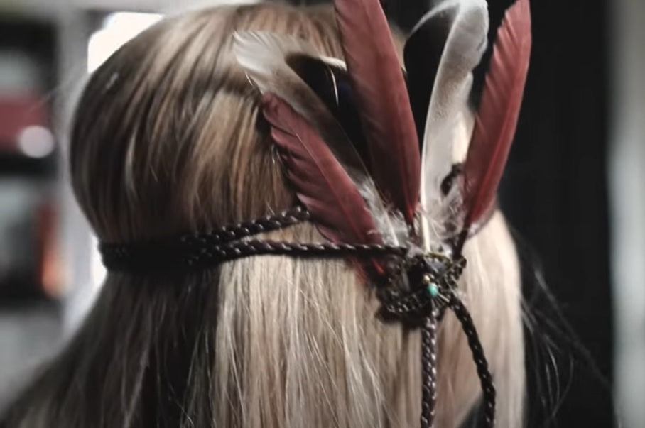 Boho Headband Accent Feathers for Wedding Bridal Accessories