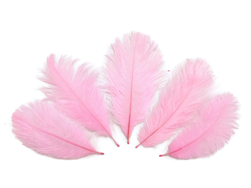 Wholesale Pack - Light Pink Ostrich Small Confetti Feathers (Bulk)