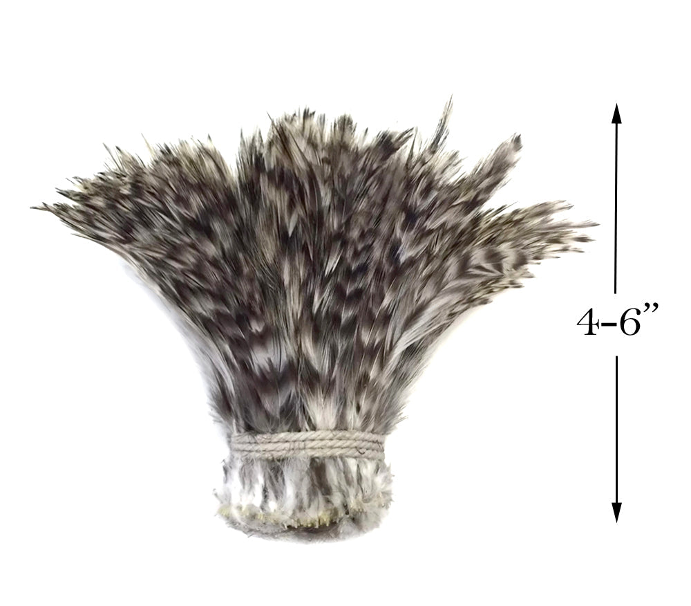 1 yard - Chinchilla Grey Strung Rooster Soft Hackle Feathers for Wedding Backdrops & Arches