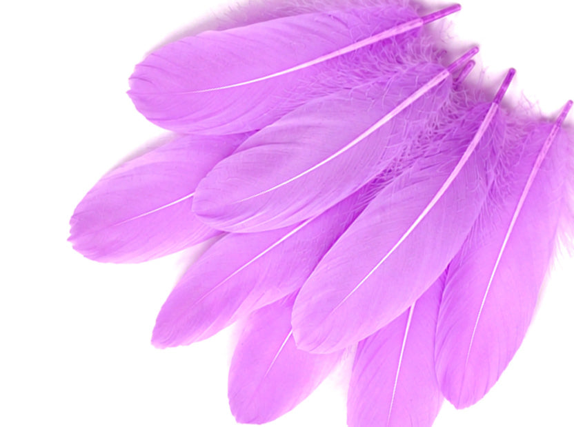 A quarter pound - Lavender Satinettes Pallet Soft Accent Feathers for Wedding Backdrops & Arches
