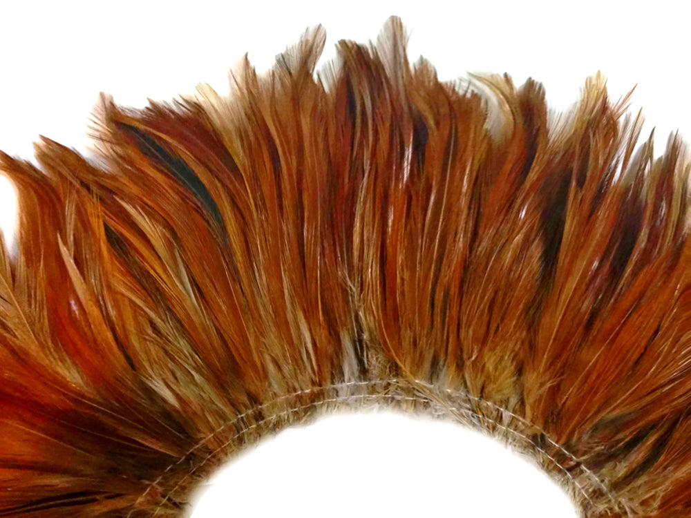 Natural Inch Strip Red Soft Hackle Feathers for Wedding Centerpieces