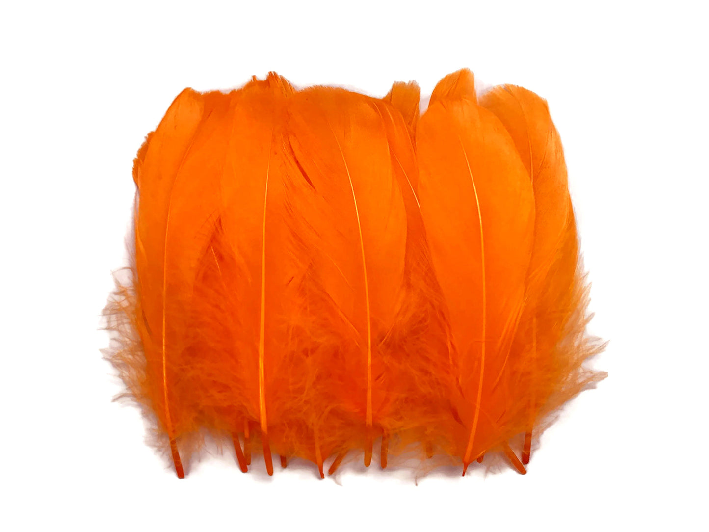 25 oz - Orange Pack Nagoire Loose Accent Feathers for Wedding Bouquets & Boutonnieres
