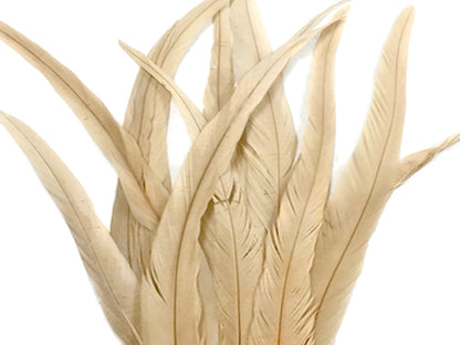 2 yards - 14-16" Natural Ivory Strung Bleached Accent Feathers for Wedding Backdrops & Arches