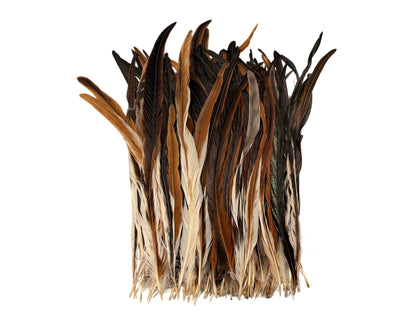8 lb - 16-18" Natural Brown Cream Mix Accent Feathers for Wedding Backdrops & Arches