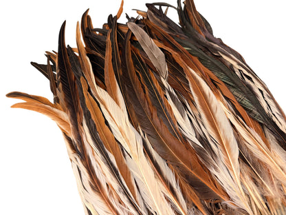 8 lb - 16-18" Natural Brown Cream Mix Accent Feathers for Wedding Backdrops & Arches