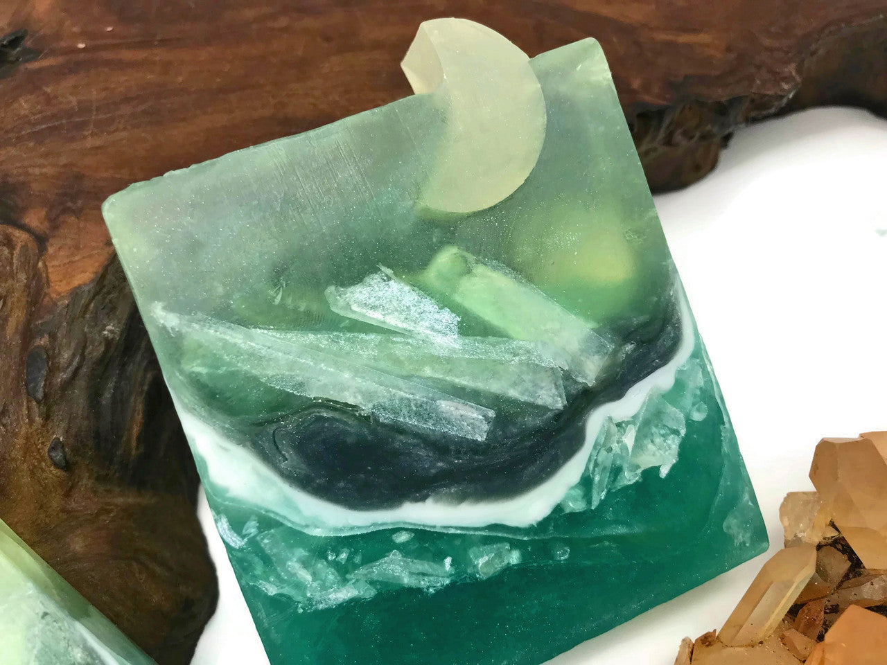 Aquamarine Crystal Soap