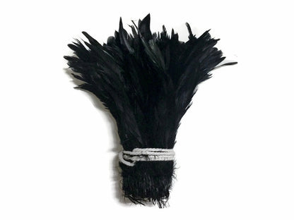 8-10" Natural Inch Strip Black Accent Feathers for Wedding Centerpieces