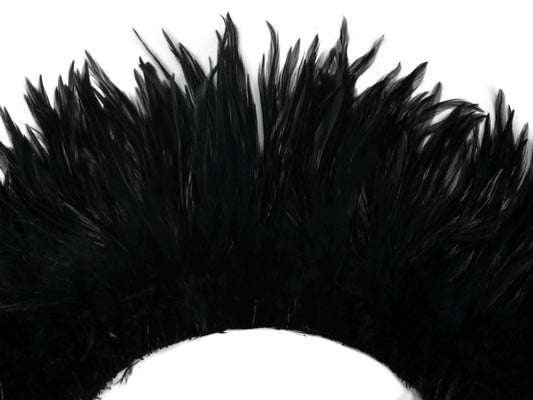 Black Inch Strip Strung Soft Hackle Feathers for Wedding Centerpieces