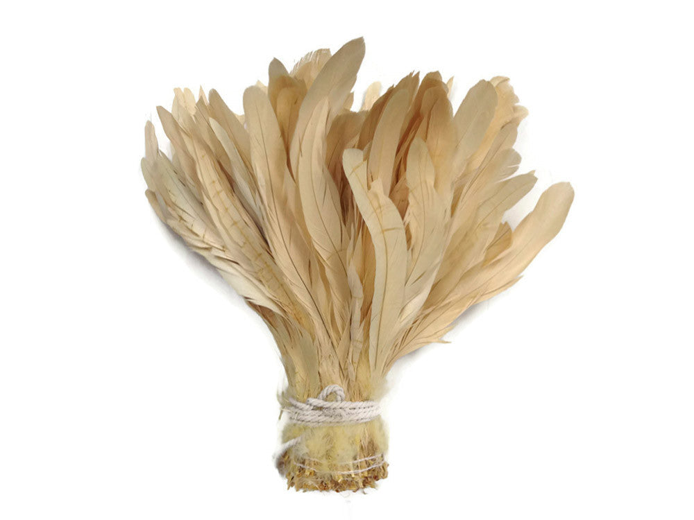 8-10" Natural Inch Strip Ivory Accent Feathers for Wedding Centerpieces