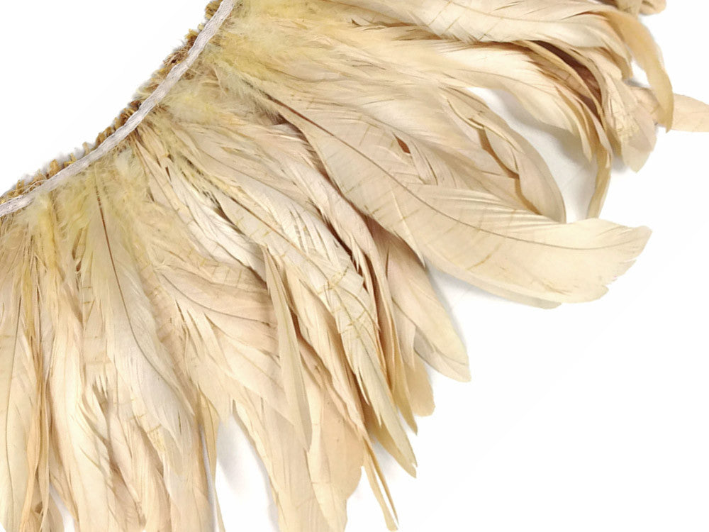 8-10" Natural Inch Strip Ivory Accent Feathers for Wedding Centerpieces