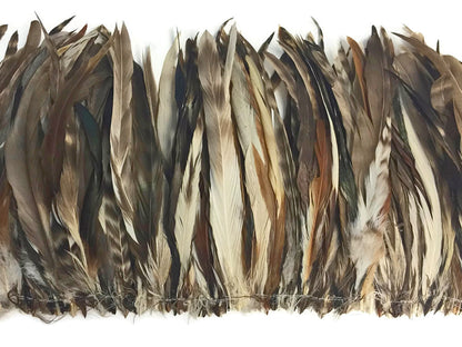 25 oz - 8-10" Chinchilla Pack Natural Brown Soft Hackle Feathers for Wedding Centerpieces