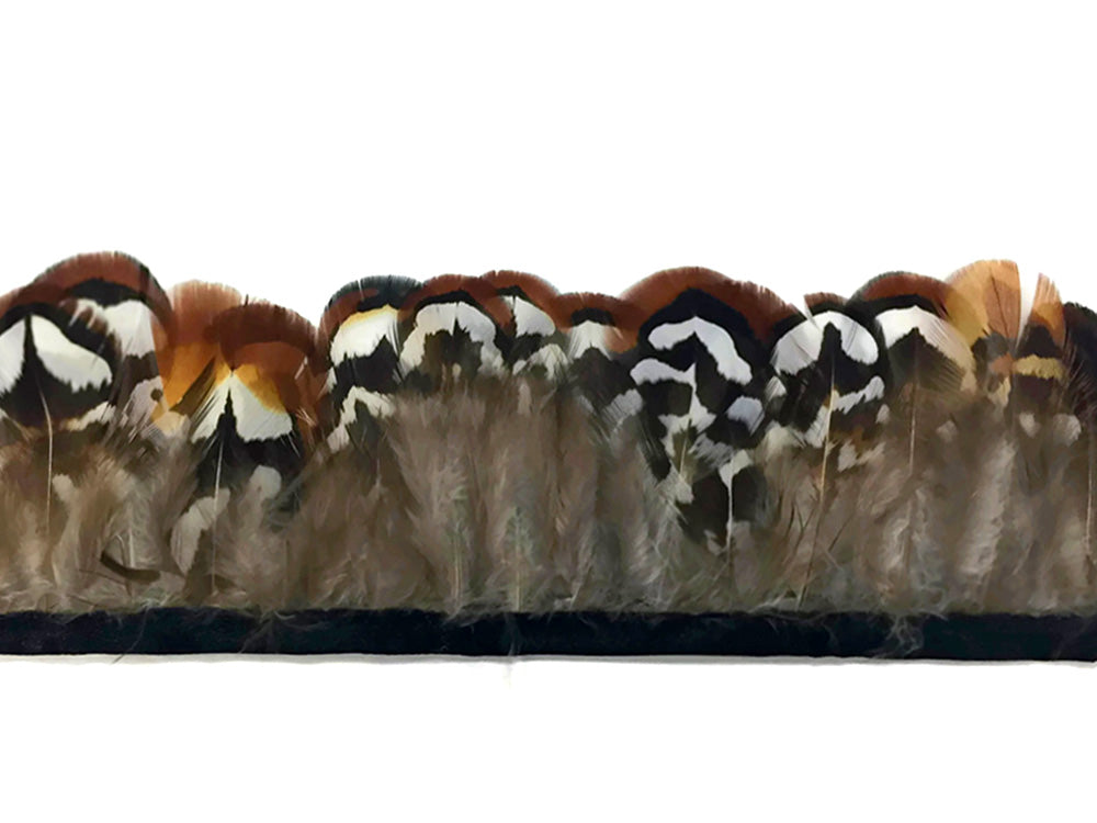 1 yard - Natural Brown Venery Plumage Accent Feathers for Wedding Backdrops & Arches