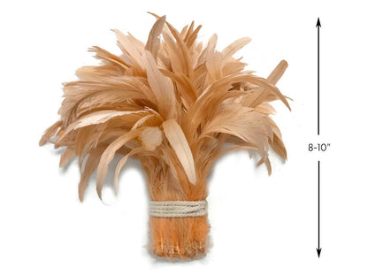 8-10" Champagne Inch Strip Strung Accent Feathers for Wedding Centerpieces