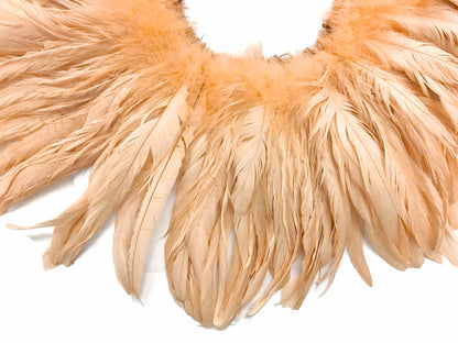 8-10" Champagne Inch Strip Strung Accent Feathers for Wedding Centerpieces