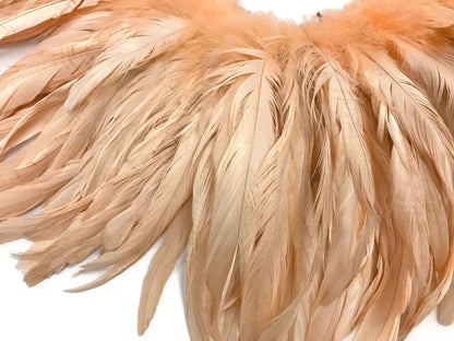 8-10" Champagne Inch Strip Strung Accent Feathers for Wedding Centerpieces