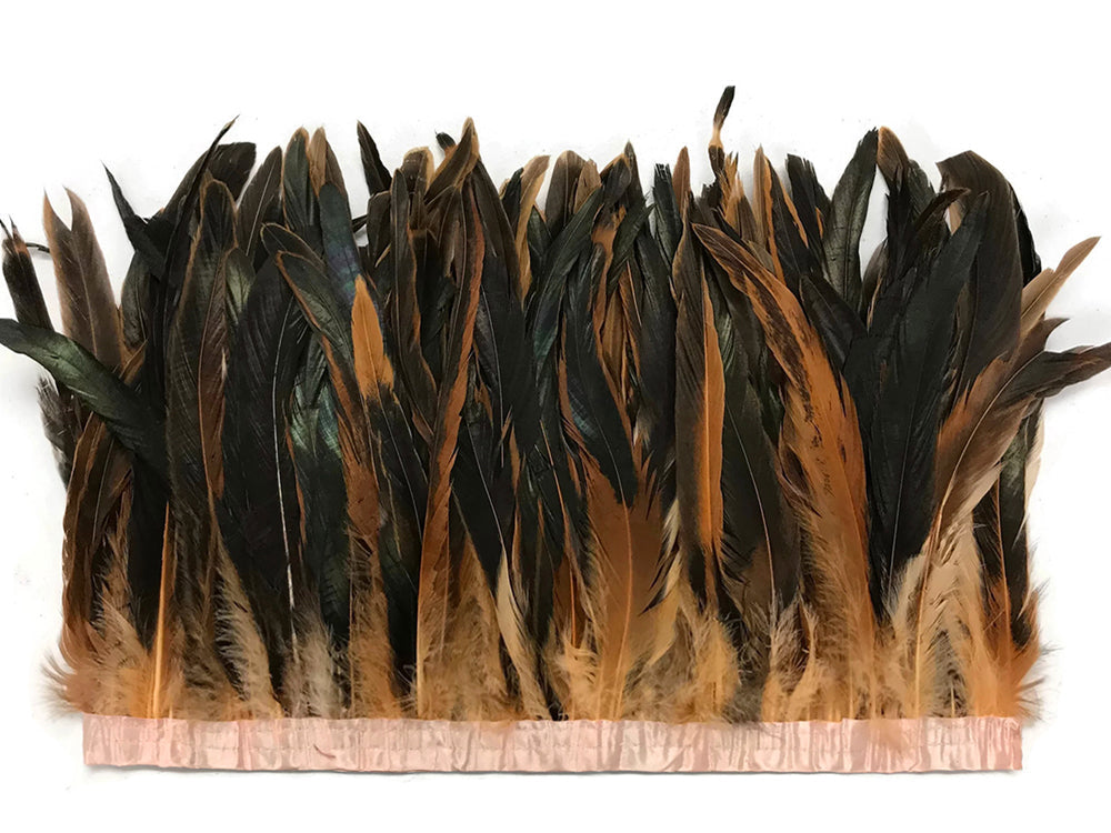 1 yard - 10-12" Champagne Dyed Over Natural Accent Feathers for Wedding Backdrops & Arches