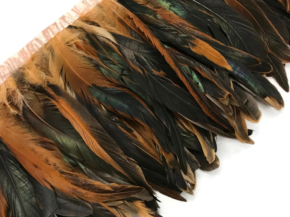 1 yard - 10-12" Champagne Dyed Over Natural Accent Feathers for Wedding Backdrops & Arches
