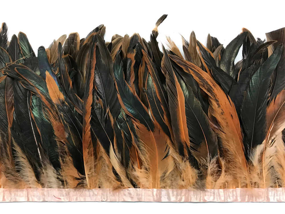 1 yard - 10-12" Champagne Dyed Over Natural Accent Feathers for Wedding Backdrops & Arches