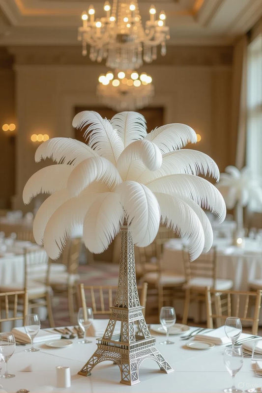 Single Table Centerpiece Accent Feathers for Wedding Centerpieces