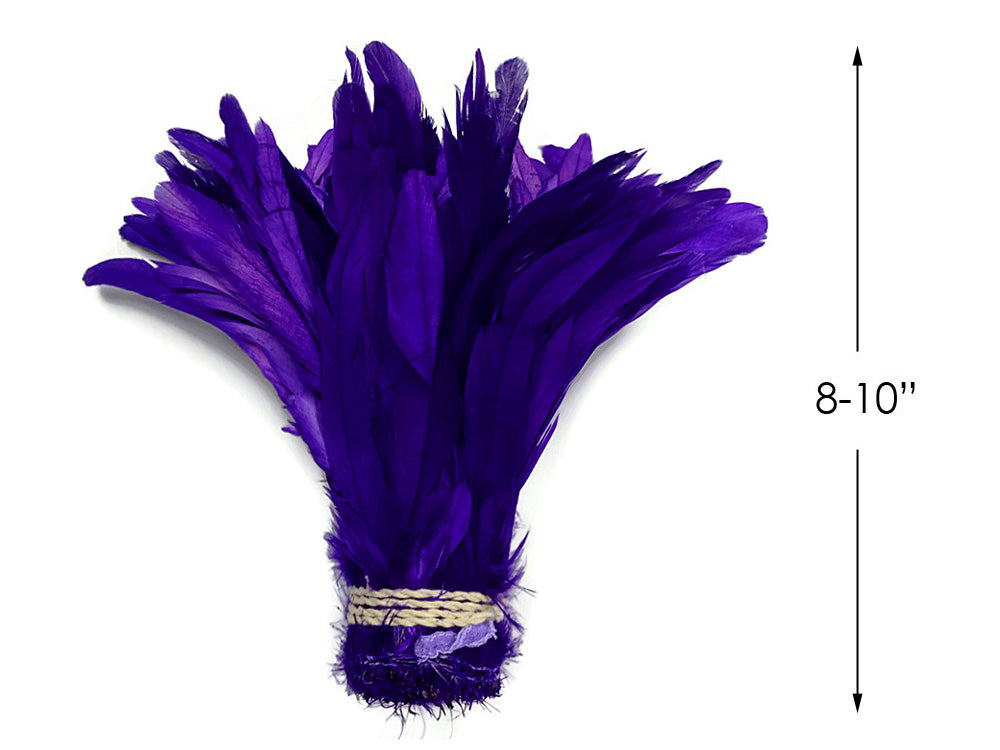 8-10" Natural Inch Strip Eggplant Accent Feathers for Wedding Centerpieces