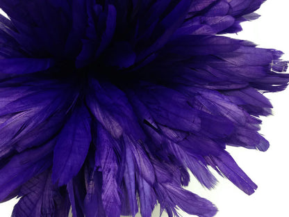 8-10" Natural Inch Strip Eggplant Accent Feathers for Wedding Centerpieces