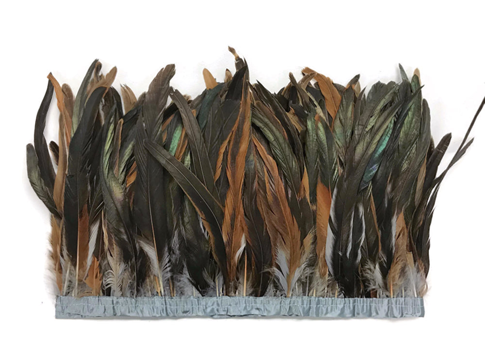 1 yard - 10-12" Silver Gray Dyed Over Natural Accent Feathers for Wedding Backdrops & Arches