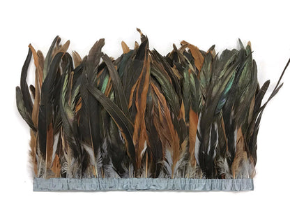 1 yard - 10-12" Silver Gray Dyed Over Natural Accent Feathers for Wedding Backdrops & Arches