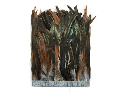 1 yard - 10-12" Silver Gray Dyed Over Natural Accent Feathers for Wedding Backdrops & Arches
