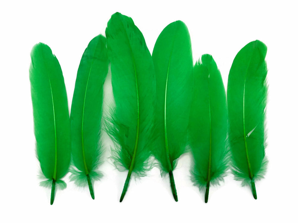 A quarter pound - Green Kelly Satinettes Pallet Accent Feathers for Wedding Backdrops & Arches