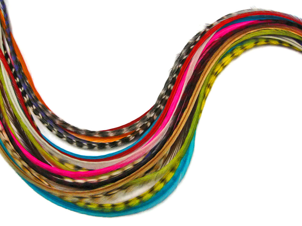 Grizzly Strands Happy Mix Accent Feathers for Wedding Bridal Accessories