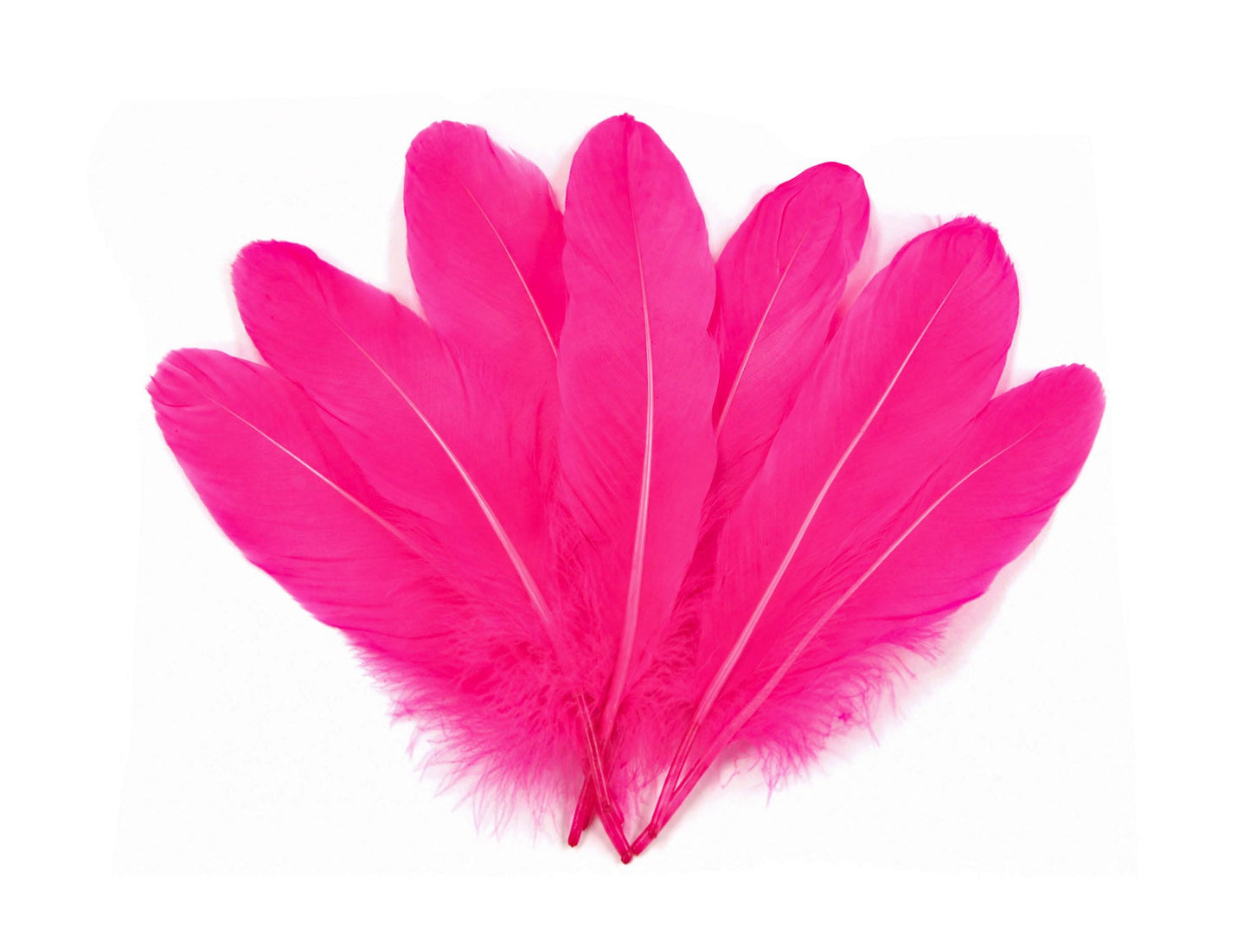 A quarter pound - Hot Pink Satinettes Pallet Soft Accent Feathers for Wedding Backdrops & Arches