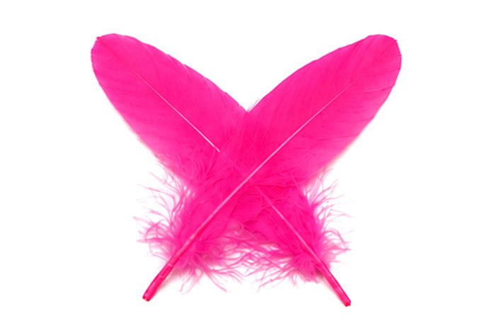 A quarter pound - Hot Pink Satinettes Pallet Soft Accent Feathers for Wedding Backdrops & Arches