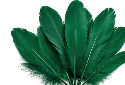 A quarter pound - Hunter Green Satinettes Pallet Soft Accent Feathers for Wedding Backdrops & Arches