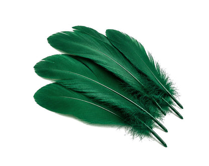 3 oz - Hunter Green Pack Satinettes Pallet Accent Feathers for Wedding Bouquets & Boutonnieres