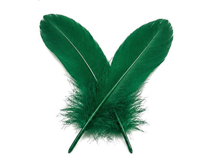 A quarter pound - Hunter Green Satinettes Pallet Soft Accent Feathers for Wedding Backdrops & Arches