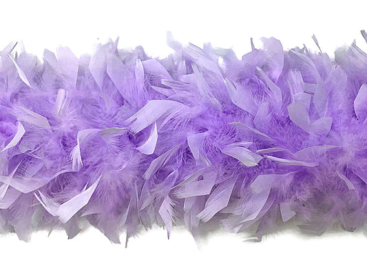 2 yards - Lavender Heavy Weight Boa Soft Hackle Feathers for Wedding Backdrops & Arches