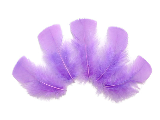 1/4 Lb - Lavender Turkey T-Base Wholesale Body Plumage Feathers (Bulk)