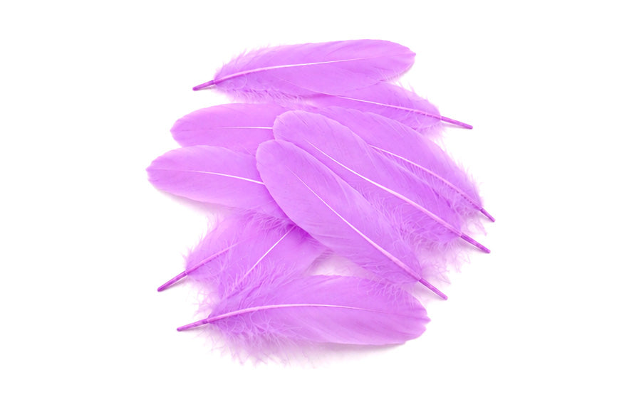 3 oz - Lavender Pack Satinettes Pallet Accent Feathers for Wedding Bouquets & Boutonnieres