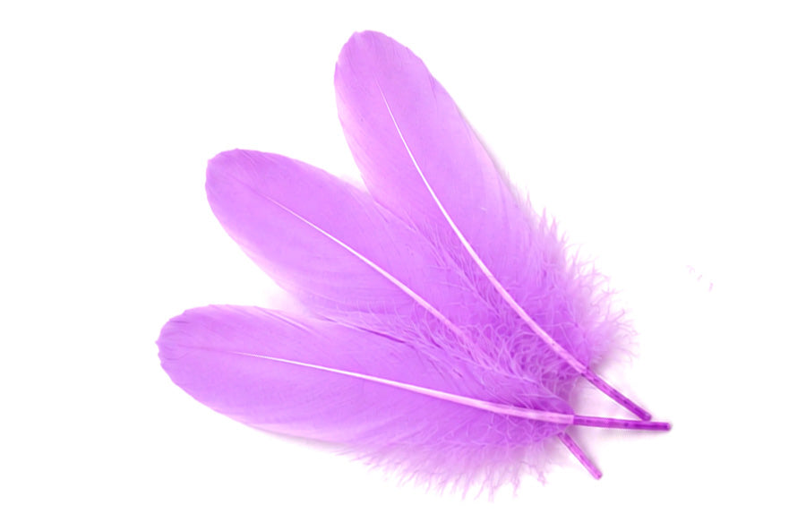 3 oz - Lavender Pack Satinettes Pallet Accent Feathers for Wedding Bouquets & Boutonnieres