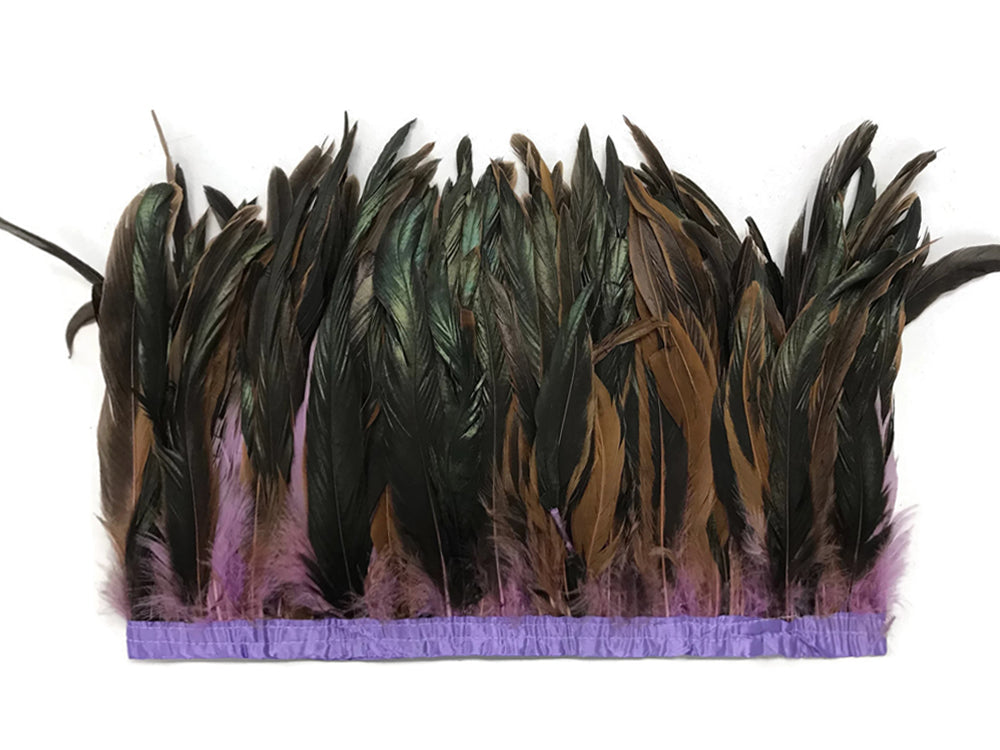 1 yard - 10-12" Lavender Dyed Over Natural Accent Feathers for Wedding Backdrops & Arches