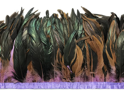 1 yard - 10-12" Lavender Dyed Over Natural Accent Feathers for Wedding Backdrops & Arches