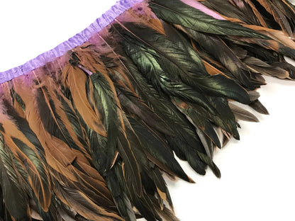 1 yard - 10-12" Lavender Dyed Over Natural Accent Feathers for Wedding Backdrops & Arches