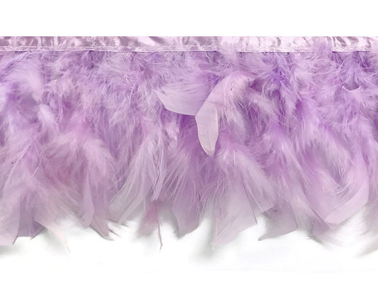 1 Yard – Lavender Chandelle Turkey Fluffy Feather Trim 