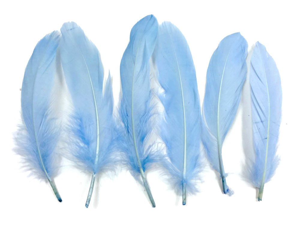 A quarter pound - Light Blue Satinettes Pallet Soft Accent Feathers for Wedding Backdrops & Arches