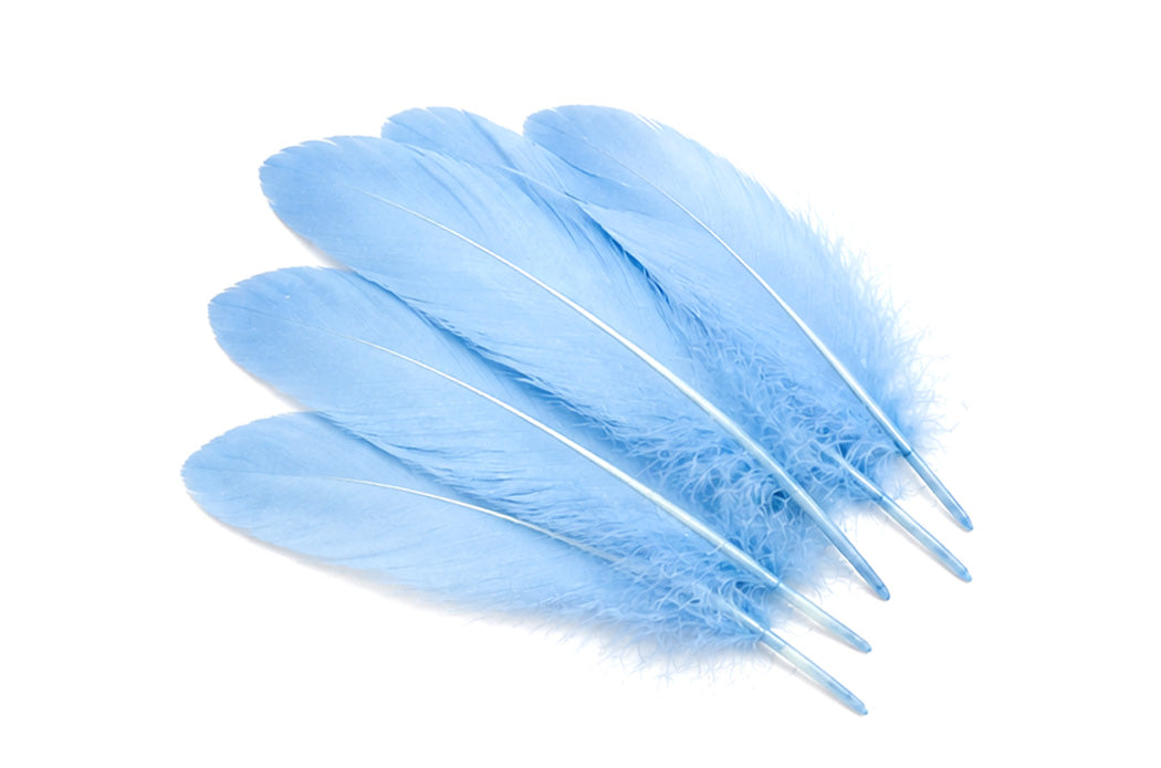 3 oz - Light Blue Pack Satinettes Pallet Accent Feathers for Wedding Bouquets & Boutonnieres