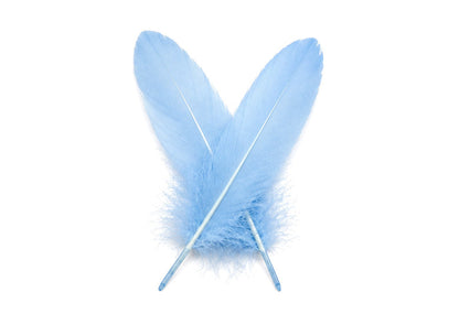 3 oz - Light Blue Pack Satinettes Pallet Accent Feathers for Wedding Bouquets & Boutonnieres