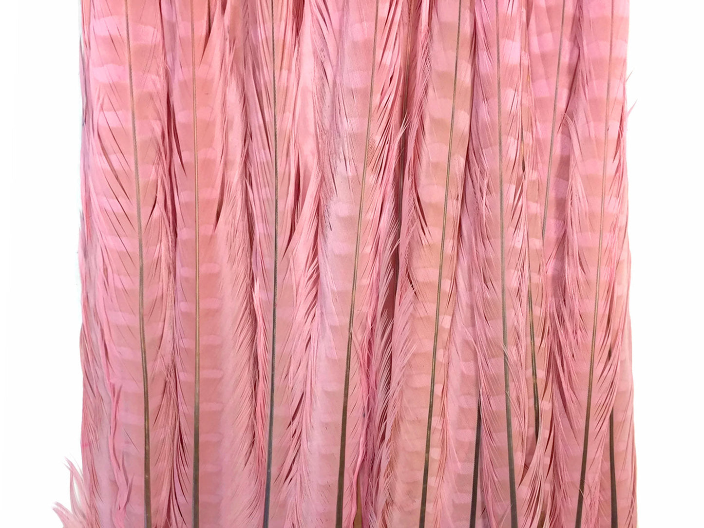 10 pieces - 18-22" Pink Light Bleached Dyed Accent Feathers for Wedding Centerpieces