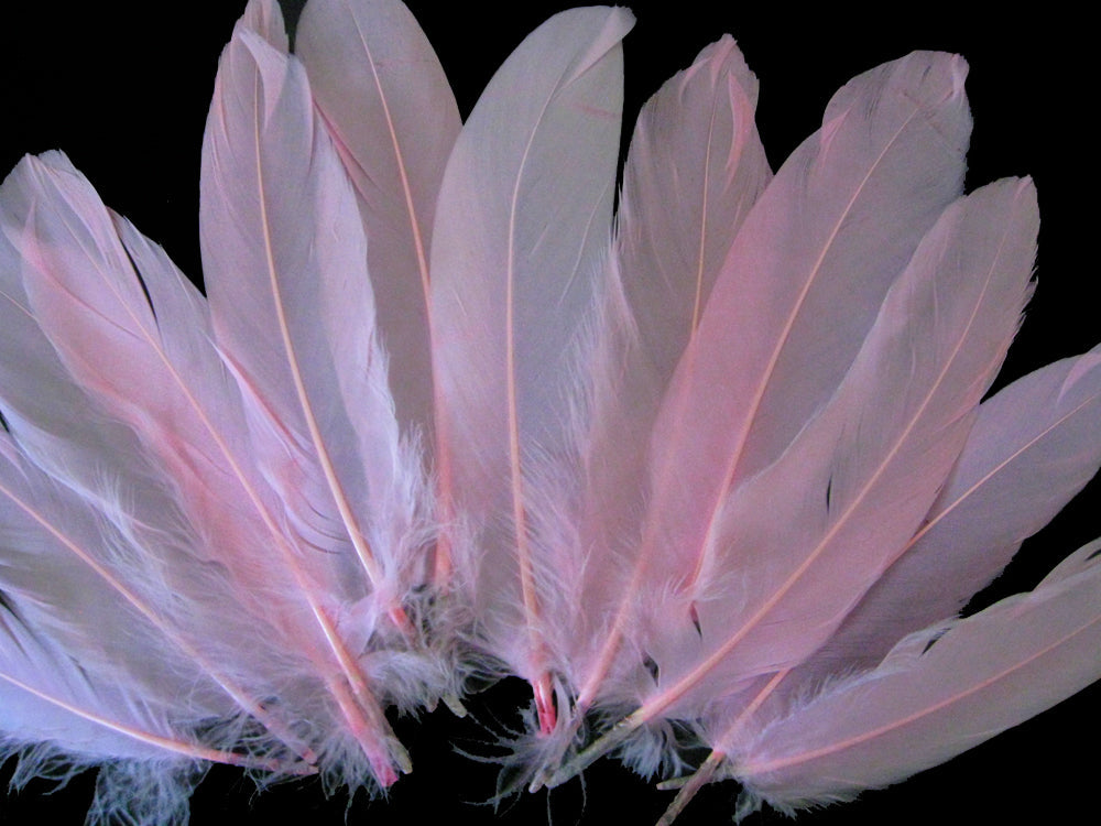 A quarter pound - Baby Pink Satinettes Pallet Soft Accent Feathers for Wedding Backdrops & Arches