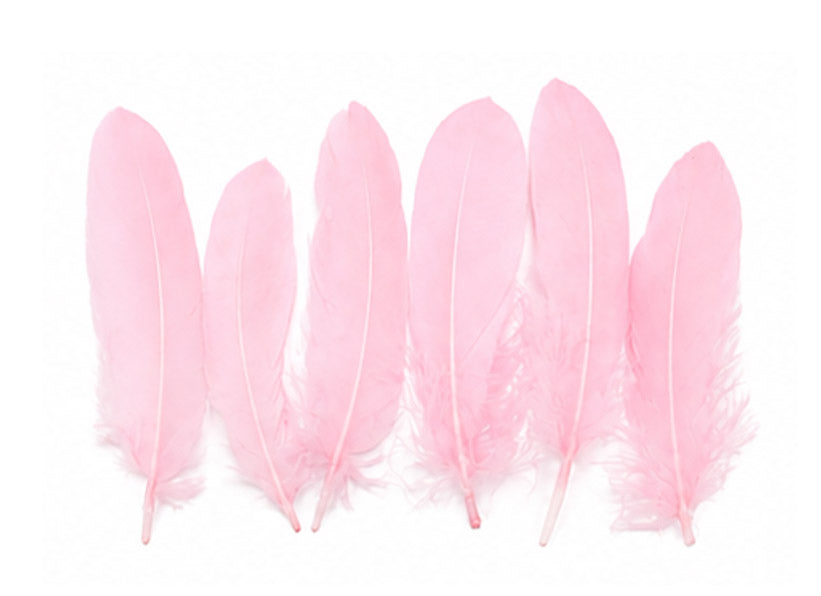 A quarter pound - Baby Pink Satinettes Pallet Soft Accent Feathers for Wedding Backdrops & Arches