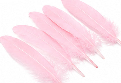 3 oz - Baby Pink Pack Satinettes Pallet Accent Feathers for Wedding Bouquets & Boutonnieres